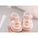 Sandalute roz cu ivoire pentru fetite - bebe (marime disponibila: marimea 21)