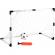 Set poarta cu plasa pentru fotbal, minge si pompa inclusa, 120x57x83 cm