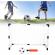 Set poarta cu plasa pentru fotbal, minge si pompa inclusa, 120x57x83 cm