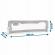 Bariera de protectie pentru pat 180 x 35 x 42 cm nukido 722400 - gri