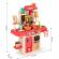 Bucatarie pentru copii cu sunete si lumini led ecotoys hc493096 - roz
