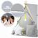 Cort de joaca pentru copii cu lampa si 2 pernite nukido 107 x 116 x 110 cm - gri