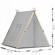 Cort de joaca pentru copii cu lampa si 2 pernite nukido 107 x 116 x 110 cm - gri