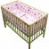 Lenjerie patut hubners kitty floricele 5 piese roz