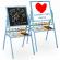 Tabla educationala cu doua fete si accesorii ricokids rk-800, 101 x 54 x 55 cm, albastru