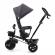 Tricicleta copii kinderkraft aveo malachite grey cu sezut rotativ