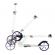 Trotineta pliabila de oras 200 mm driff - purple white