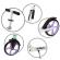 Trotineta pliabila de oras 200 mm driff - purple white