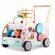 Antemergator din lemn tip magazin cu inghetata si diverse activitati, 48 x 27.5 x 40.5 cm, ricokids