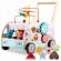 Antemergator din lemn tip magazin cu inghetata si diverse activitati, 48 x 27.5 x 40.5 cm, ricokids