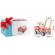 Antemergator din lemn tip masina de pompieri si diverse activitati, 48 x 27.5 x 40.5 cm, ricokids