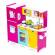 Bucatarie din lemn pentru copii cu accesorii, 92 x 29.5 x 83 cm, ecotoys tl40027