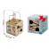 Cub educational din lemn cu diverse activitati, 15.5 x 17 cm, nukido