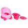 Olita pentru copii, insertie detasabila, picioare antiderapante ecotoys pp112 - roz