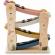 Rampa din lemn cu 4 masinute incluse, 25.5 x 9 x 30 cm, nukido