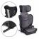 Scaun auto cu isofix ecotoys, grupa 100-150 cm, i-size, omologare r129/03 - gri