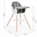 Scaun de masa 2 in 1 ecotoys hc508 - gri