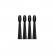 Set 4 rezerve pentru periuta de dinti electrica Sonic D7 True Smile, negru TS0116