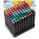 Set de 80 markere colorate cu alcool, varf dublu, nukido nk-912