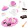 Set din lemn pentru servit ceaiul ricokids roz