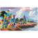 Set educational cu blocuri din lemn, 100 piese, ricokids