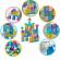 Set educational cu blocuri din lemn, 100 piese, ricokids