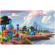 Set educational cu blocuri din lemn, 100 piese ricokids orasel