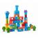 Set educational cu blocuri din lemn, 100 piese ricokids orasel