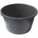 Cada/butoi plastic 500l, negru, Ø105 cm – depozitare apa, gospodarie