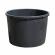 Cada/butoi plastic 500l, negru, Ø105 cm – depozitare apa, gospodarie
