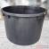 Cada/butoi plastic 500l, negru, Ø105 cm – depozitare apa, gospodarie