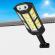 Lampa solara led cu suport de prindere, 124 cob, 200w