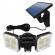 Lampa solara dubla 120led, jd2109, suport prindere, senzor, 20w