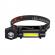 Lanterna de cap led xpe/cob, 4 moduri de iluminare, usb, clips