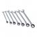 Set de chei combinate cu clichet, 7 piese, 8/19mm