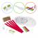 Set gradinarit, RMS, Gradina de Chia forma de floare, colorabila, multicolor, pentru 6 ani si peste, R05-0388