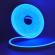 Banda led neon qdt05, flexibila, lumina albastra, 5 m, 12v