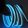Banda led neon qdt05, flexibila, lumina albastra, 5 m, 12v