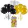 Bunch o balloons - set baloane de petrecere si rezerve, negru, auriu, alb, 24