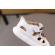 Pantofiori albi pentru fetite - cirese (marime disponibila: marimea 22)