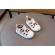 Pantofiori albi pentru fetite - cirese (marime disponibila: marimea 22)
