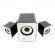 Boxe stereo 2.1 cu conectare usb & jack, putere 5w + 2 x 3w