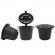 Set 5 capsule reutilizabile pentru aparatele de cafea nespresso (espressoare