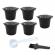 Set 5 capsule reutilizabile pentru aparatele de cafea nespresso (espressoare