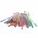 Set 50 piese, pixuri cu gel multicolor cu sclipici (glitter)