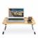 Masa pentru laptop plianta din mdf, dimensiune 60 x 39,5 cm, cu suport pahar si