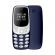 Mini telefon dual sim cu radio fm si bluetooth, 68x28x12mm, albastru