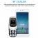 Mini telefon dual sim cu radio fm si bluetooth, 68x28x12mm, albastru