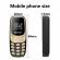 Mini telefon dual sim cu radio fm si bluetooth, 68x28x12mm, albastru