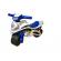Motocicleta de impins mykids police music 0139/51 alb albastru